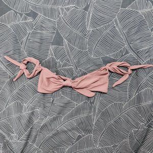 Tobi Pretty Thoughts Ribbed OffShoulder Bikini Top